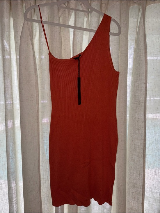 House of Harlow 1960 Dresses & Skirts - House of Harlow One-Shoulder Knit Dress - Rust